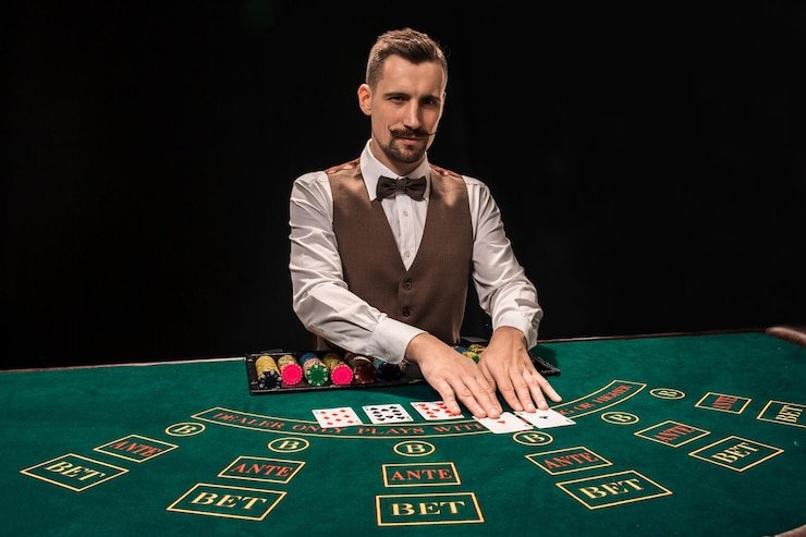 Dealer profesional montana88 di studio poker langsung